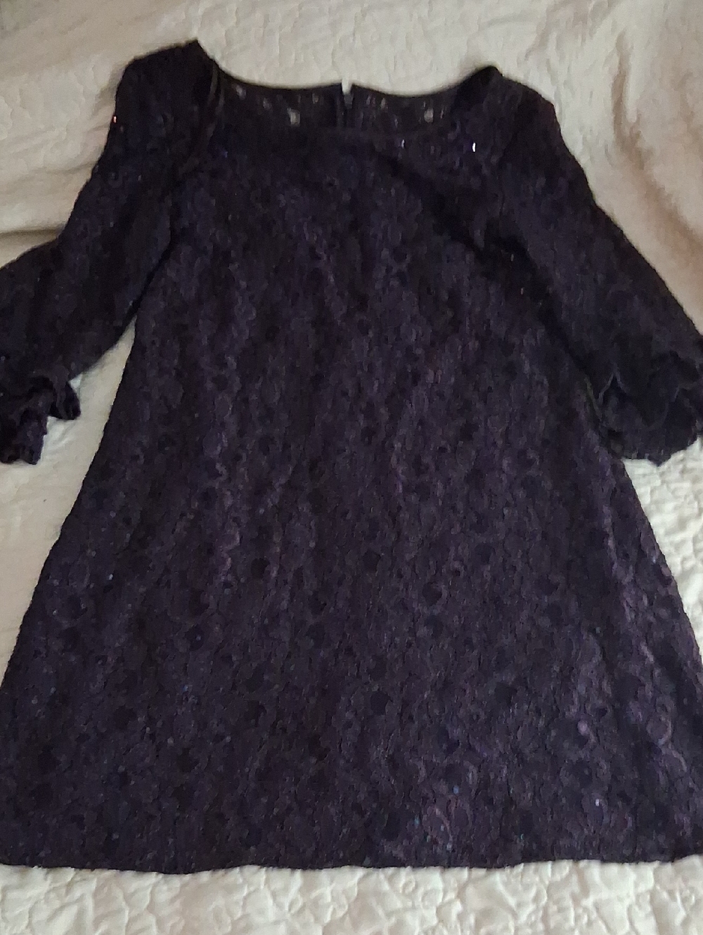 Jessica Howard Deep Plum Lace Overlay Dress